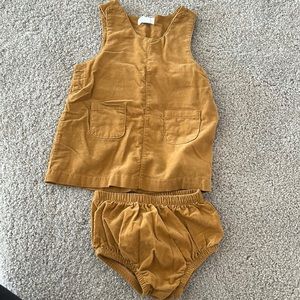 SOLD 3-6m Angel Dear Corduroy Jumper & Matching Bloomers
